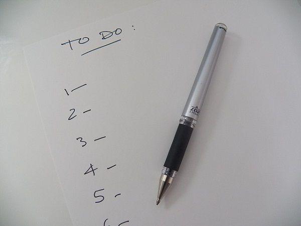 ToDoリストとペン
